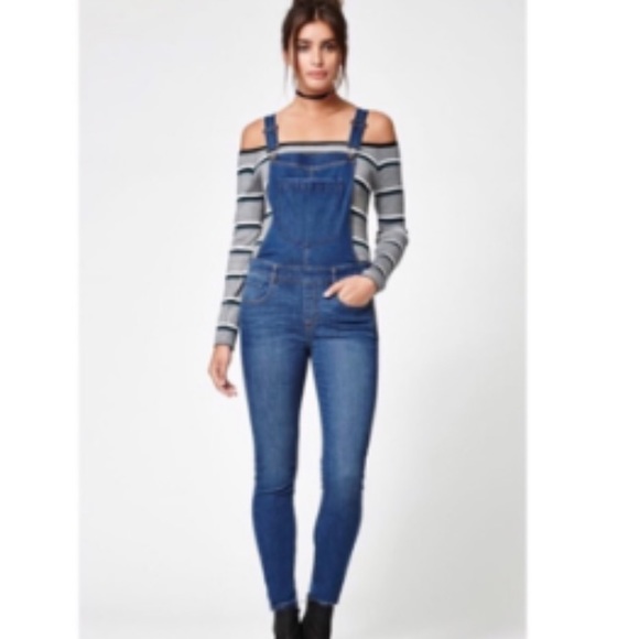 Divided Denim - H&M Divided Stretch Skinny Jean Legging Overalls 6